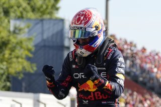 Max Verstappen a signé la pole position samedi à Monza KEYSTONE/AP/Luca Bruno